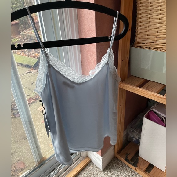 DEX women’s baby blue lace chemise camisole top - Picture 4 of 5